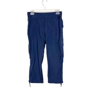 Columbia Pants Women Small Blue Regular Cropped Activewear Outdoor Nylon Bottoms